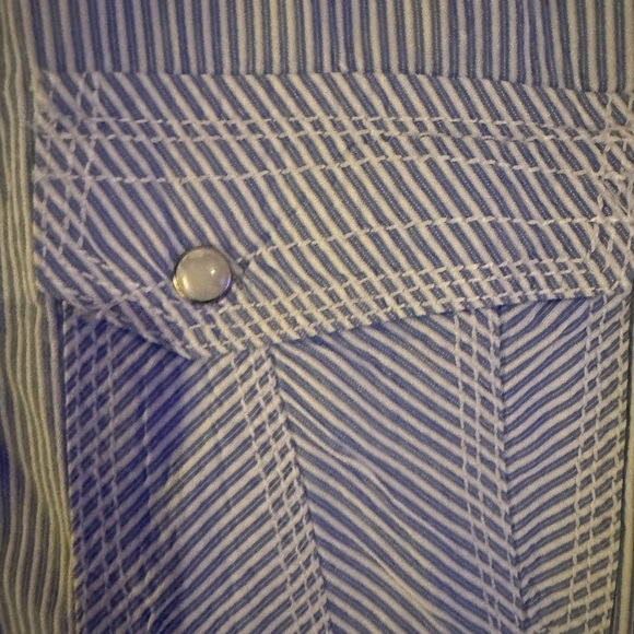 BKE Blue Striped Button-Up Shirt - Picture 2 of 7